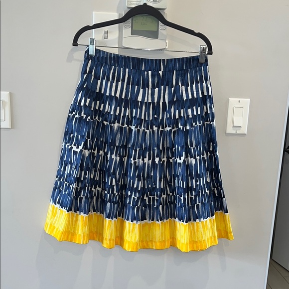 Weekend Max Mara Dresses & Skirts - MaxMara Flare Blue and Yellow Patterned Skirt